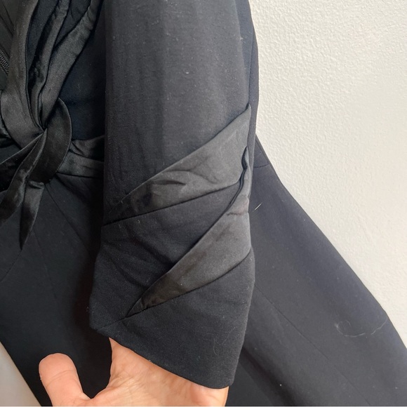 Karen Millen Black Sheath Midi Dress 4 - Picture 4 of 7